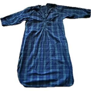The Vermont Country Store Flannel Night Gown 100% Cotton Womens M/L TR782